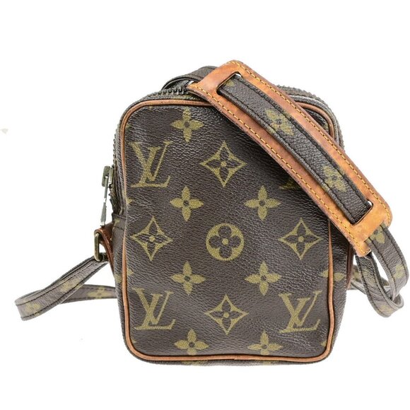 LOUIS VUITTON LV Mini Danube Shoulder Bag Monogram Leather Brown - Picture 1 of 12